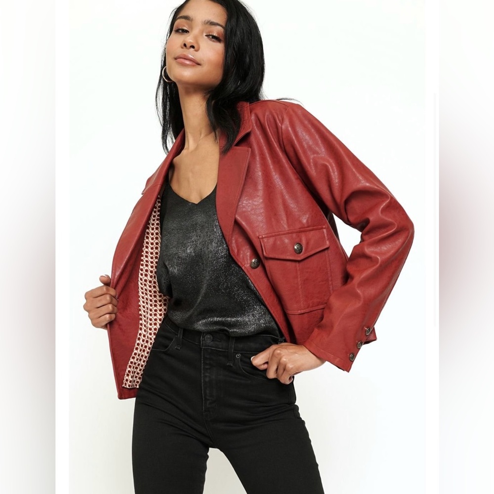Mystree Faux Leather Jacket